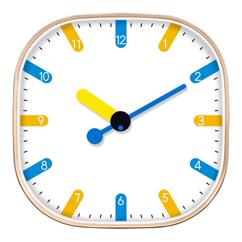 STAR WORK Quartz 12 Inches Premium Wall Clock for Home Stylish Latest Modern Design | Non Ticking Silent Wall Clock - Zero Sound & Disturbance Analog Clock (snap Square Clock)