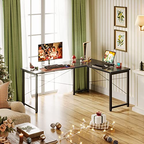 Coleshome 61" L Shaped Desk Computer Desk, L Desk Computer Corner Desk For Home Office Gaming Writing Workstation, Space-Saving, Easy To Assemble #TOP6