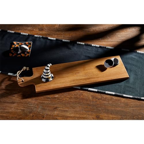 Tabla rectangular de madera de mango 25 x 7 pulg miniatura 2
