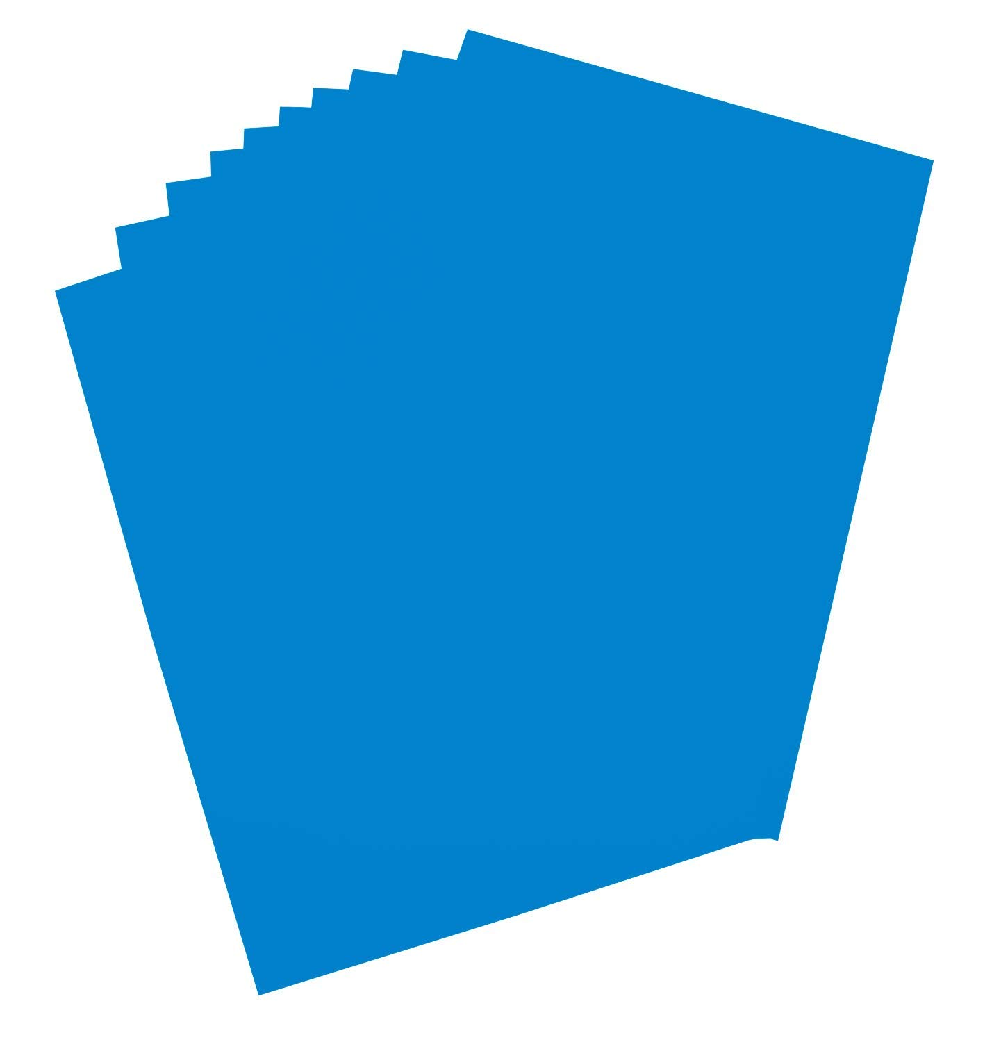 Folia 65312 – karton plakatowy, ok. 48 x 68 cm, 10 arkuszy, 380 g/m², jednostronnie barwiony kolor niebieski – idealny do majsterkowania lub tworzenia plakatów i prezentacji