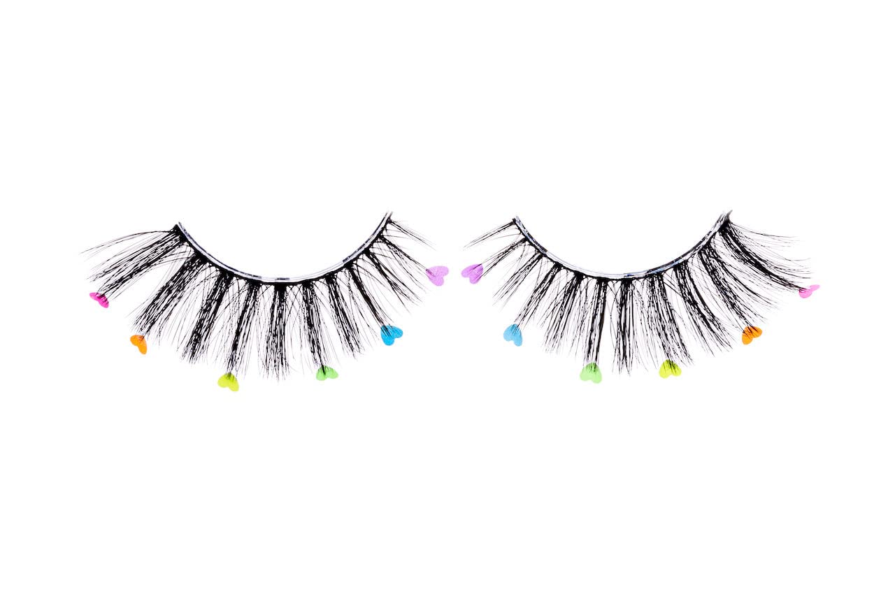 PaintLabSynthetic Lashes, Lightweight, Vegan and Cruelty-Free False Eyelashes, Lash Extension for Kids, Teens and Women, 1 Pair, Pure Love Lashes