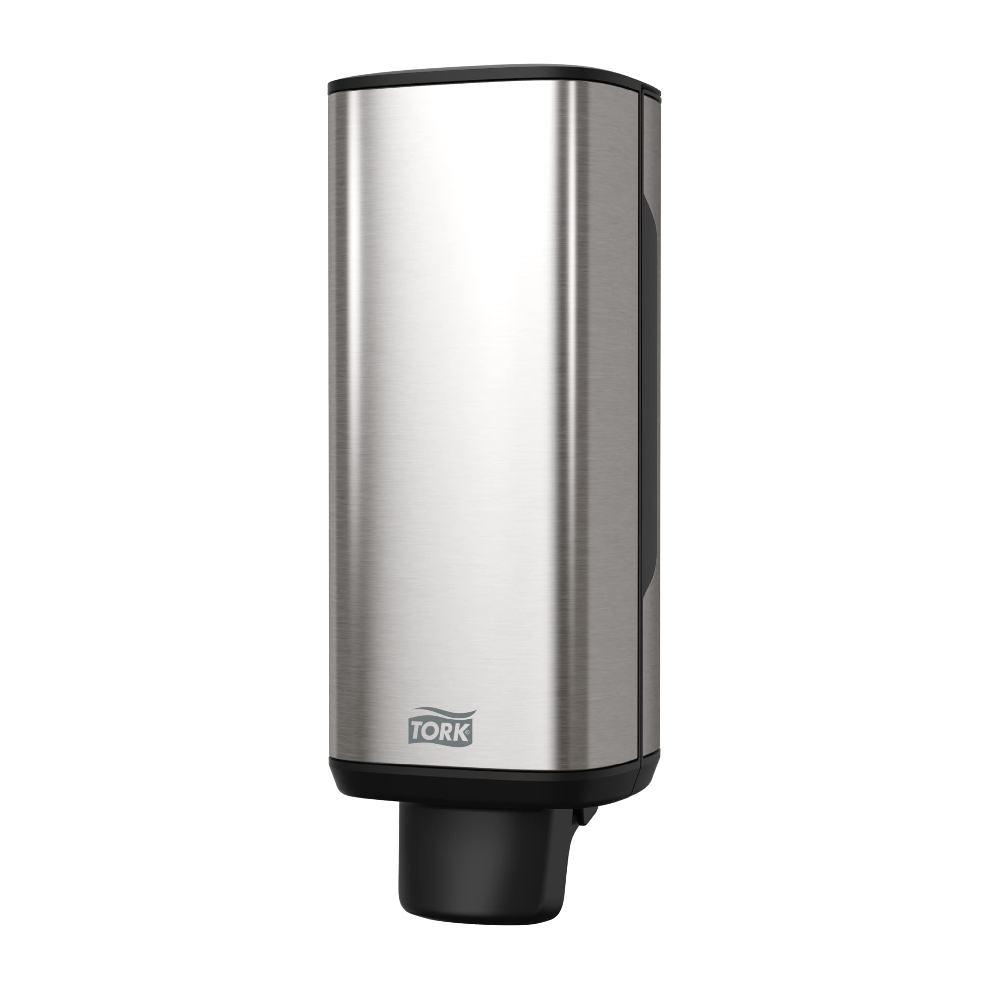 Tork Foam Skincare Manual Dispenser for Foam Soap and Hand Sanitizer 466000 - Economical, S4 Dispenser System, Color Stainless Steel