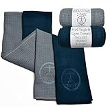 Tatago ホットヨガスウェットタオル&ヨガハンドタオル-ソフト&吸収性、速乾マイクロファイバーホットヨガタオル ノンスリップ XLヨガマットまたはジムタオル用 汗用トラベルタオルXL 2枚パック