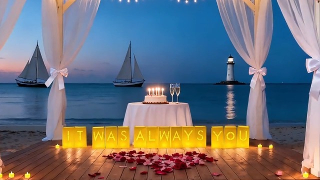 Image of Proposal Decorations - It was Always You Light Up Letters Luminaries Bags