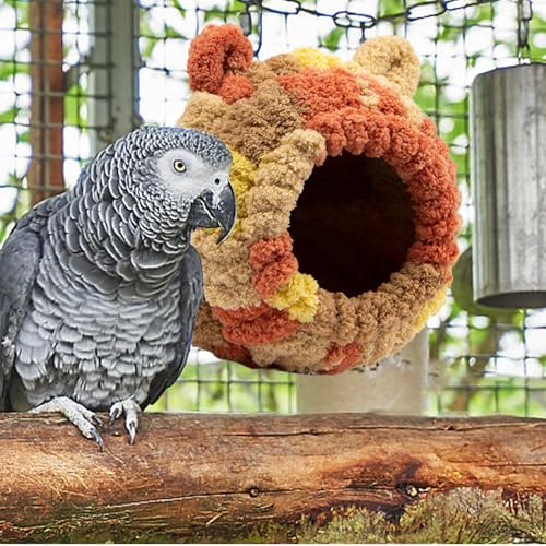 Vogelhaus – Mehrzweck-Vogelnest – atmungsaktives Winter-warmes Papageiennest, Schlafhütte für Sittiche, Sittiche, Sittiche und mehr