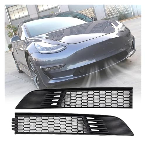Parrilla parachoques para Tesla Model 3 2017-2022, panel de malla protectora premium de capó 5