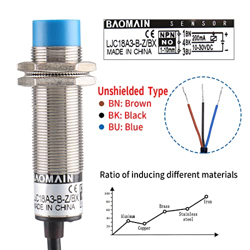 Baomain LJC18A3-B-Z/BX Capacitance Proximity Sensor Switch Ljc18A3-B-Z/Bx Npn No Dc 10-30V 200Ma 1-10Mm thumb #3