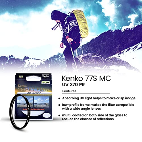 Image of Kenko 77mm Smart Filter MC UV 370 Slim for Camera Lens (Made in Philippines)