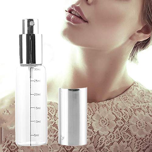 Preisvergleich Produktbild ppactvo Mini Parfümzerstäuber Parfum Zerstäuber Für Unterwegs Parfüm-Reiseflasche Parfümzerstäuber Parfüm-Dekanter Parfümflasche Parfüm Sprühflasche Silver