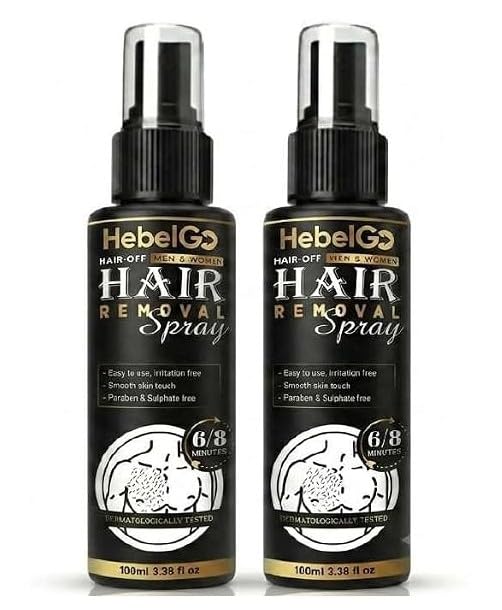 Hair Removal Spray for Men, Pack of 2, 100ml Each – Fast Body Hair Remover for Chest, Back, Arms, Legs & Underarms, Smooth Skin Formula, Sulphate Free-image-10