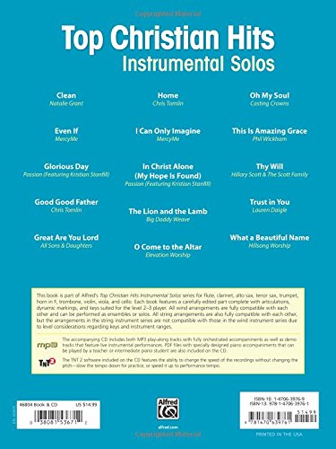 Top Christian Hits Instrumental Solos For Strings: Violin, Book & Online Audio/Software/Pdf (Top Hits Instrumental Solos Series) #TOP1