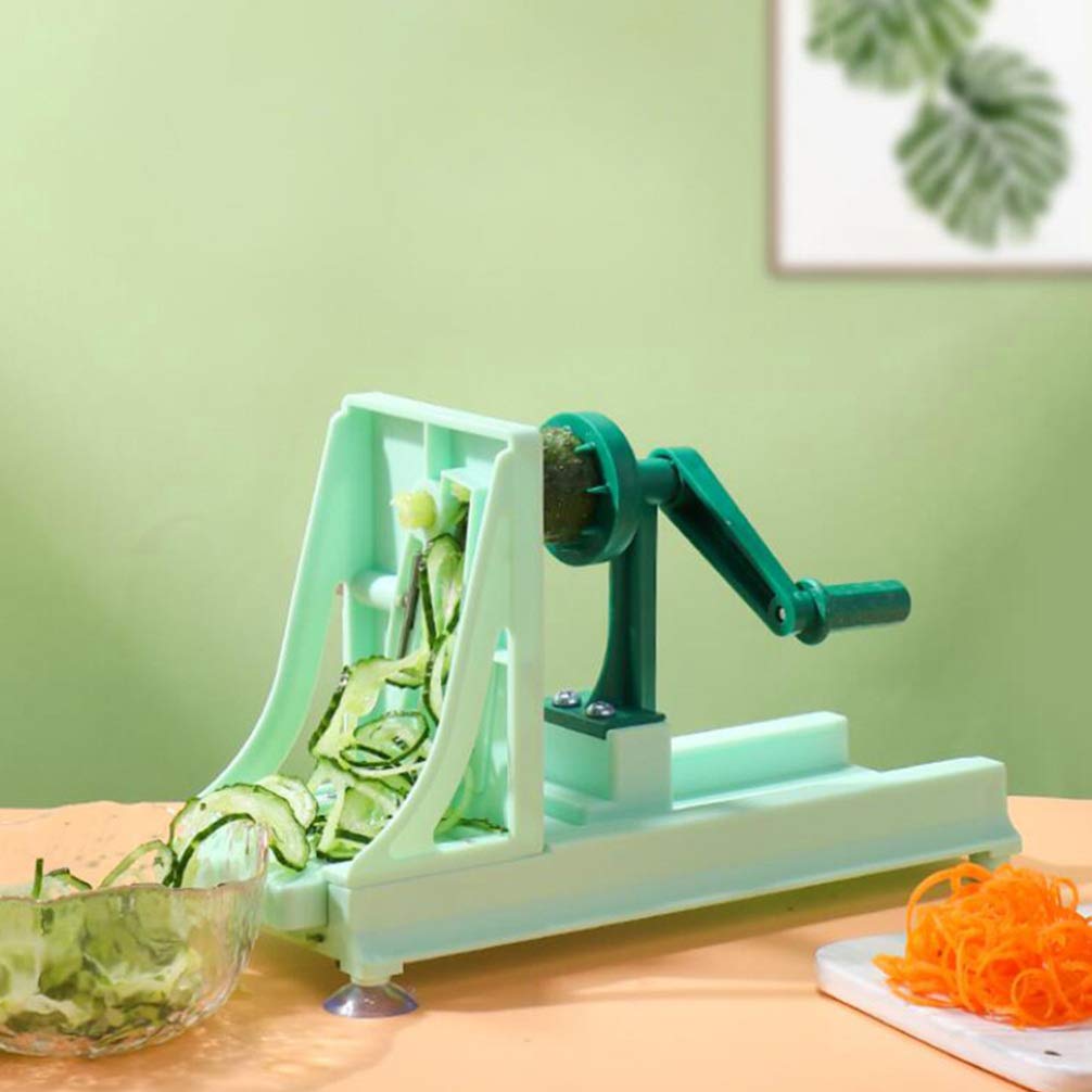 Cabilock Multifunktionale Manuelle Gemüsereibe Trommelförmiger Küchenhelfer Mit Stabilen Saugfüßen Für Effizientes Schneiden Und Reiben Von Karotten Gurken Und Zucchini 10.63X4.72X6.69In