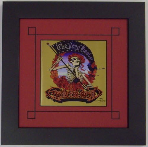 Marco para CD, marco de folleto de CD con diseño de alfombrilla roja con marco negro de madera maciza, ideal para cds y obras de arte de CD grabadas