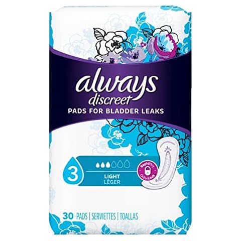 Always Discreet Incontinence Light Pads, 30 Pads Cover
