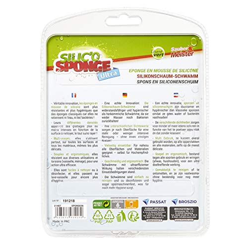 Silicone Keukensponsjes | 3x Antibacteriële Keukenspons | Zachte Keukensponsjes | Ergonomische Keukensponsjes… - Image 5