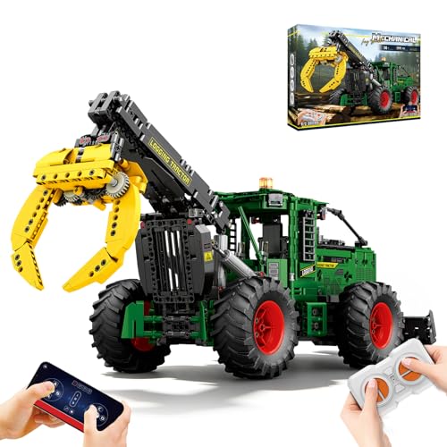 Reobrix Kit de construction tracteur RC 6 moteurs, modèle d'ingénierie 22027, cadeau technique 14+