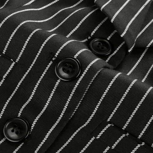 Belle Poque Vintage Lapel Collar Suit Vest Tops for Women V Neck Sleeveless Work Dressy Waistcoat Blazer with Pockets4