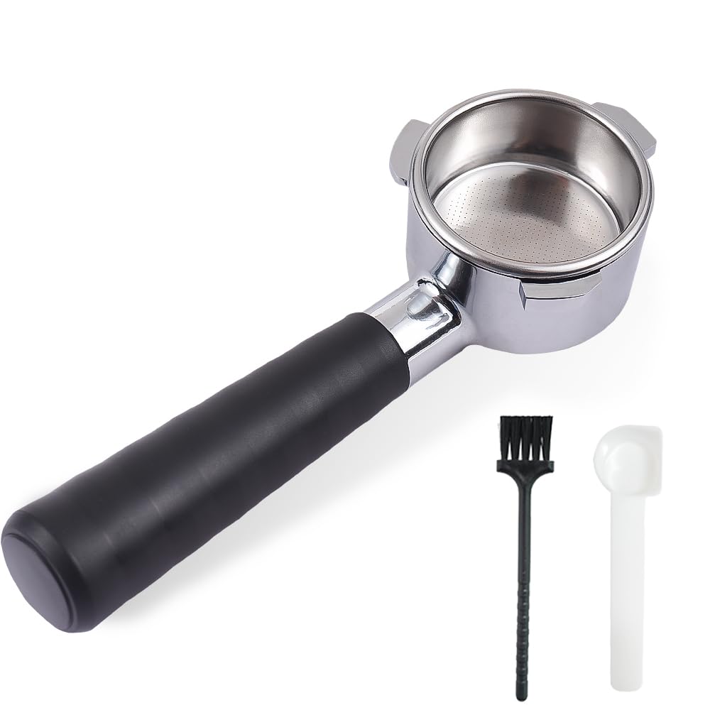 Porte-filtre sans fond 54mm en inox pour réussir vos cafés du matin comme un barista