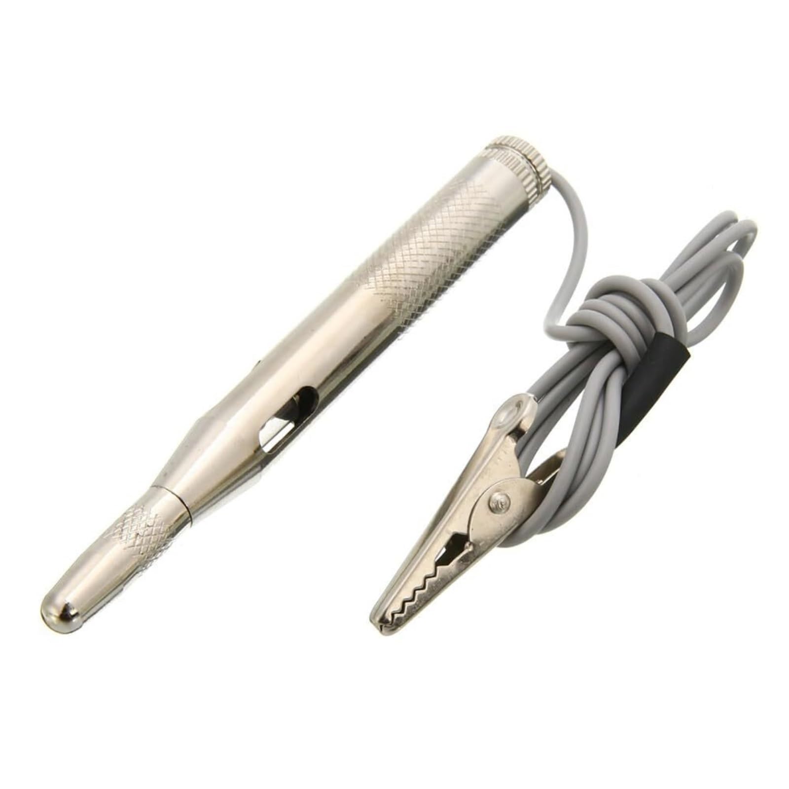 Probador eléctrico, 10 Uds De Luz Sonda Prueba Lámpara Probador Circuito Automotriz Detector Pluma Voltaje,para uso doméstico(Silver)
