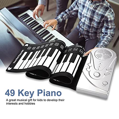 SUFUBAI Piano pliable à 49 touches, multifonction, flexible, enroulable, portable, électronique, en silicone, pour… - Les Beatles, Paul McCartney, John Lennon, RIngo Starr, George Harrison SUFUBAI Piano pliable à 49 touches, multifonction, flexible, enroulable, portable, électronique, en silicone, pour… – Image 6