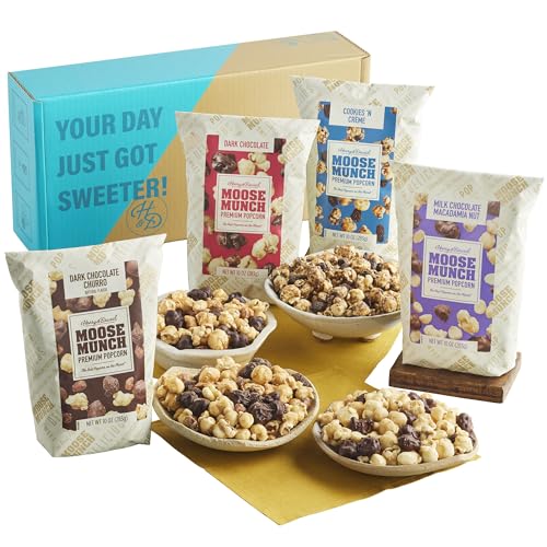 Moose Munch® Premium Popcorn Variety Box - 4 Bags (10Oz Each), Po...