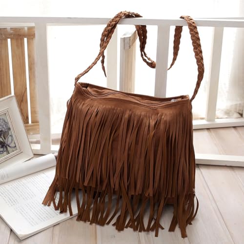 Fringe Crossbody Handbag: Black Fringe Purse Crossbody Bag For Women Summer3