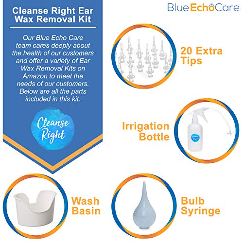 Cleanse Right - Ear Wax Removal Kit- 20 Disposable Tips! with Wash Basin and Syringe - Safe, Easy to Use - Cleaner Tool to Remove Ear Blockage - Irrigation Device for Adults and Kids - Thumbnail 3