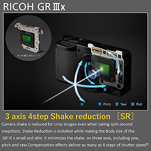 Ricoh GR IIIx, Black, Digital Compact Camera with 24MP APS-C Size CMOS Sensor, 40mmF2.8 GR Lens (in the 35mm Format) by Ricoh - Image 9