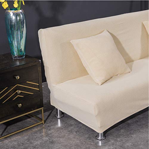 Housse de canapé extensible sans accoudoirs finitions soignées imprimé W6 - 7
