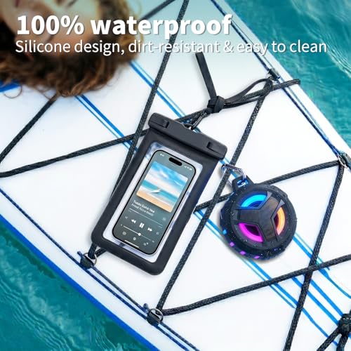 Image of EBODA Bluetooth Shower Speaker with Waterproof Phone Pouch, Gifts for Men