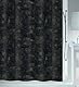 Spirella Schimmel Duschvorhang-Anti-Bakteriell, waschbar, wasserdicht, Polyester, „Georges“ 180x180cm Schwarz Gold, Black, 180 x 180 cm