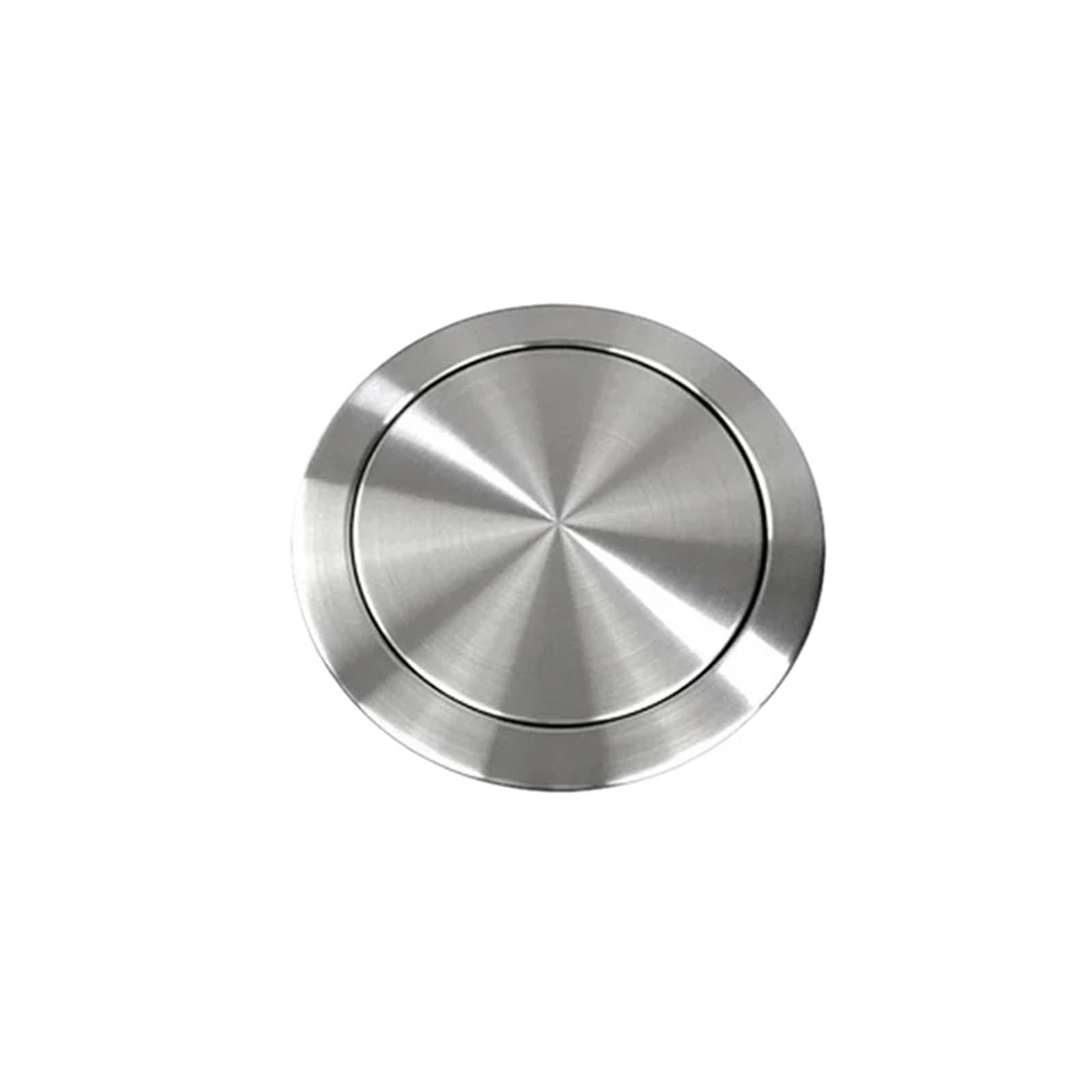 IUokLU Hidden Flip Lid Trash Can with Built-in Balance - Modern Kitchen Countertop Cover（430 Sliversmall）