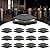 wokelux 12 Pack Solar Post Cap Lights, 4x4 Fence Post Solar Lights, Waterproof Outdoor Post Lights for Garden Patio Porch, Warm/Netural/Cool White Lighting, for Vinyl/Wooden Posts