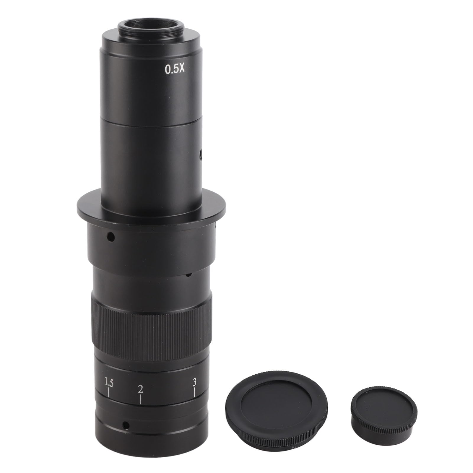 Haofy Hochauflösendes Monokularobjektiv mit 180-fachem Zoom für Industrielle VGA-USB-Videomikroskopkamera, Elektronische Inspektion, Schmuckinspektion, für Robustes