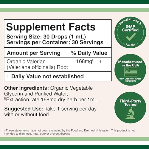Double Wood Supplements VDROPS Valerian Root Supplement