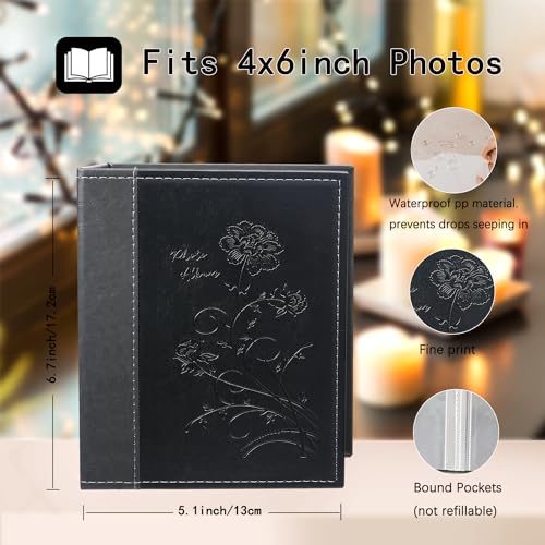 Miaikoe Small Photo Album 6x4 2 Packs, Each Pack Holds 50 Vertical Pictures - Image 2