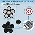 Electric Shaver Replacement Heads 6D - 6 Blades Head Shaver Replacement Universal Stainless Steel Rotary Blade Refills for Bald Head Razor for Men (6 Heads Black)
