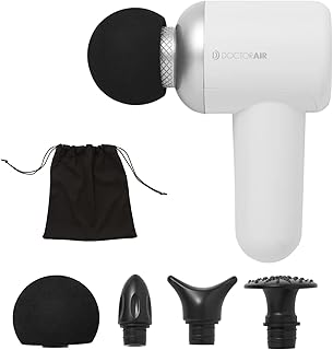 [アウトレット品]【外装箱不良品】ドクターエア 公式ストア リカバリーガン 強力 振動回数3,500回 静音 コードレス コンパクト 充電式 アタッチメント 筋膜リリース 母の日 父の日 敬老の日 誕生日 プレゼント ギフト/ホワイト RG-01 WH