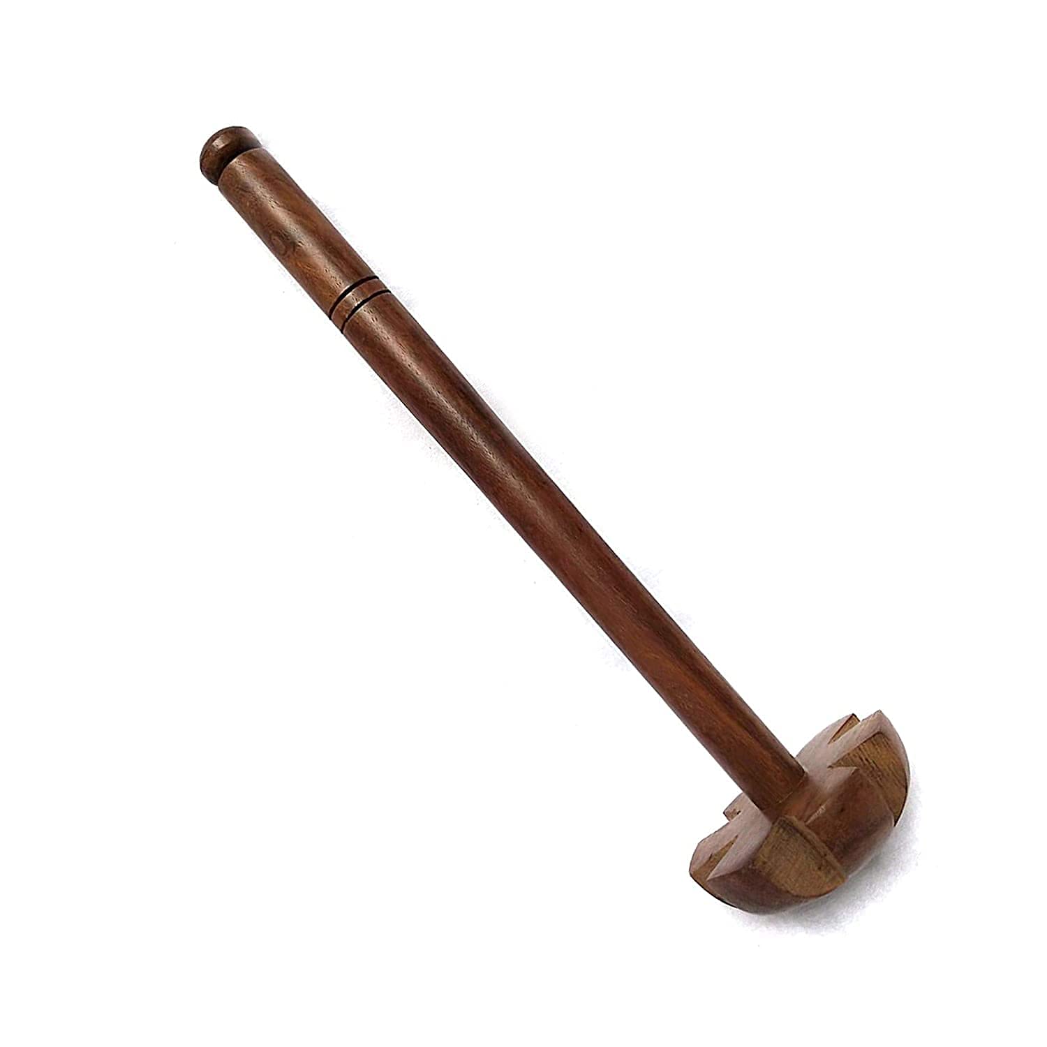 Sheesham Wooden Mixer Hand Blender - Mathani Butter Milk Lassi Maker - Ghotni - Mathani Ravai Churner (Sheesham Whisks 12 inch)-image-1