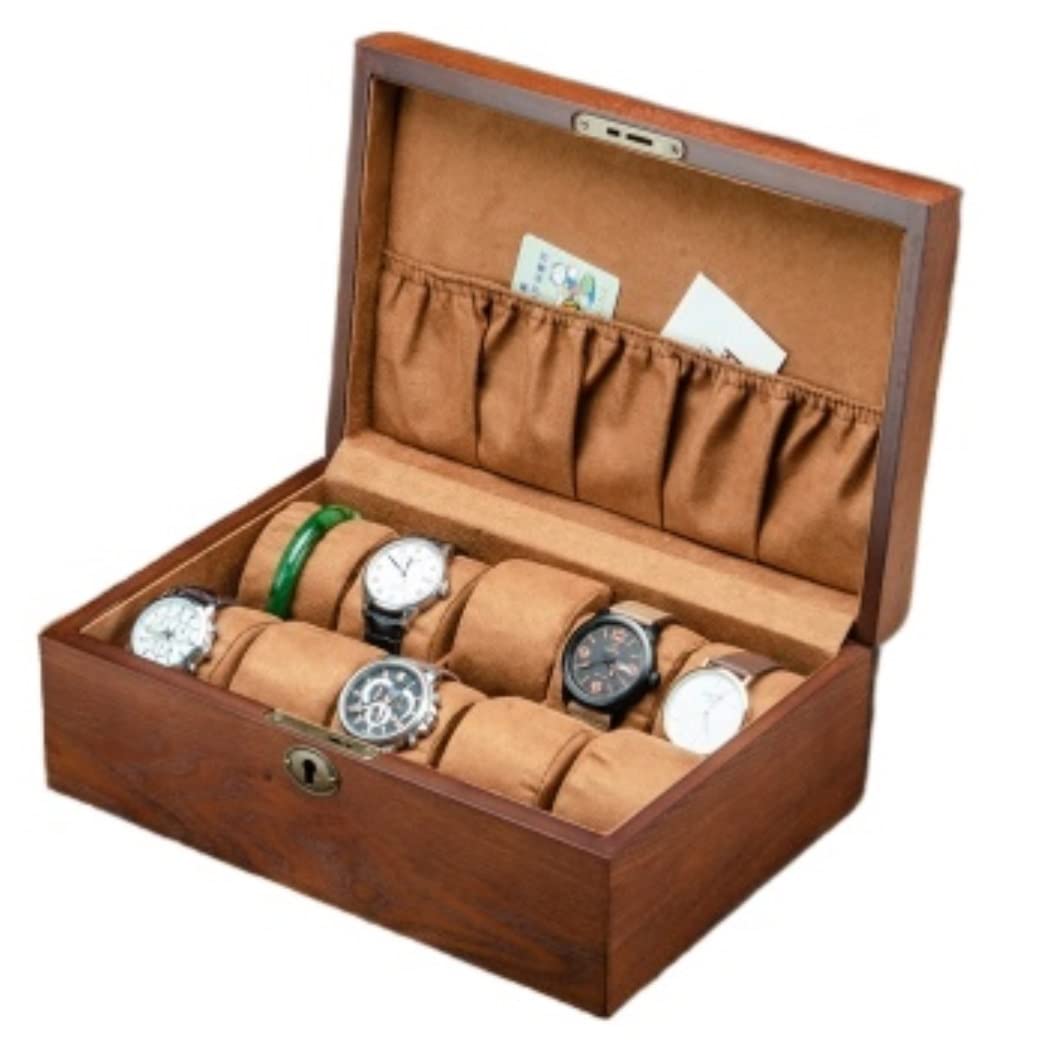 ANVLOJRIH KYUSAR Watch Box Watch Organizer Watch Box Watch Display Case Storage Box Wooden Case For Watches Necklaces Watch Organizer Watch Case Watch Holder