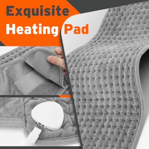 Cinturón calefactable portátil eléctrico de espalda y abdomen con soporte lumbar 4