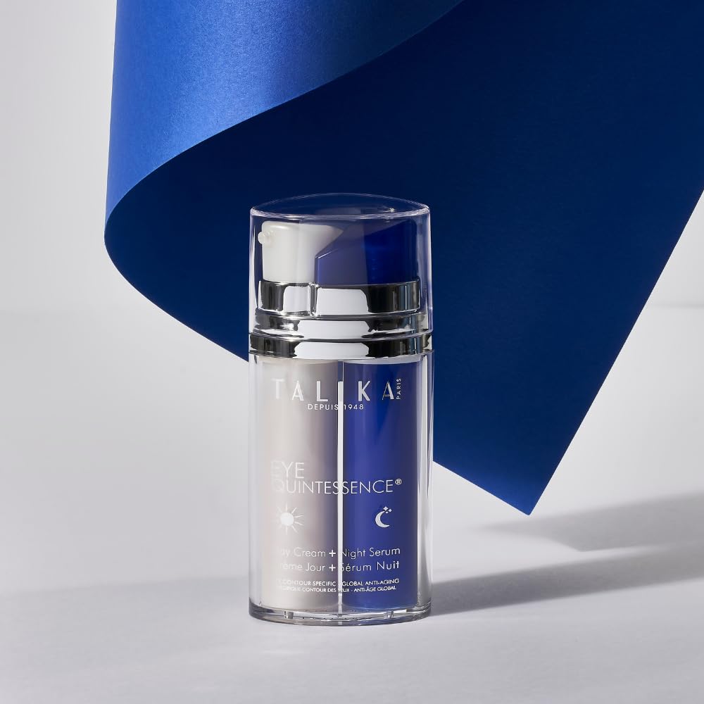 Talika Eye Quintessence Pflege Duo: Augen Tagescreme und Nachtserum - Anti-Aging Augenpflege - Tages- und Nachtpflege - 2 x 10 ml