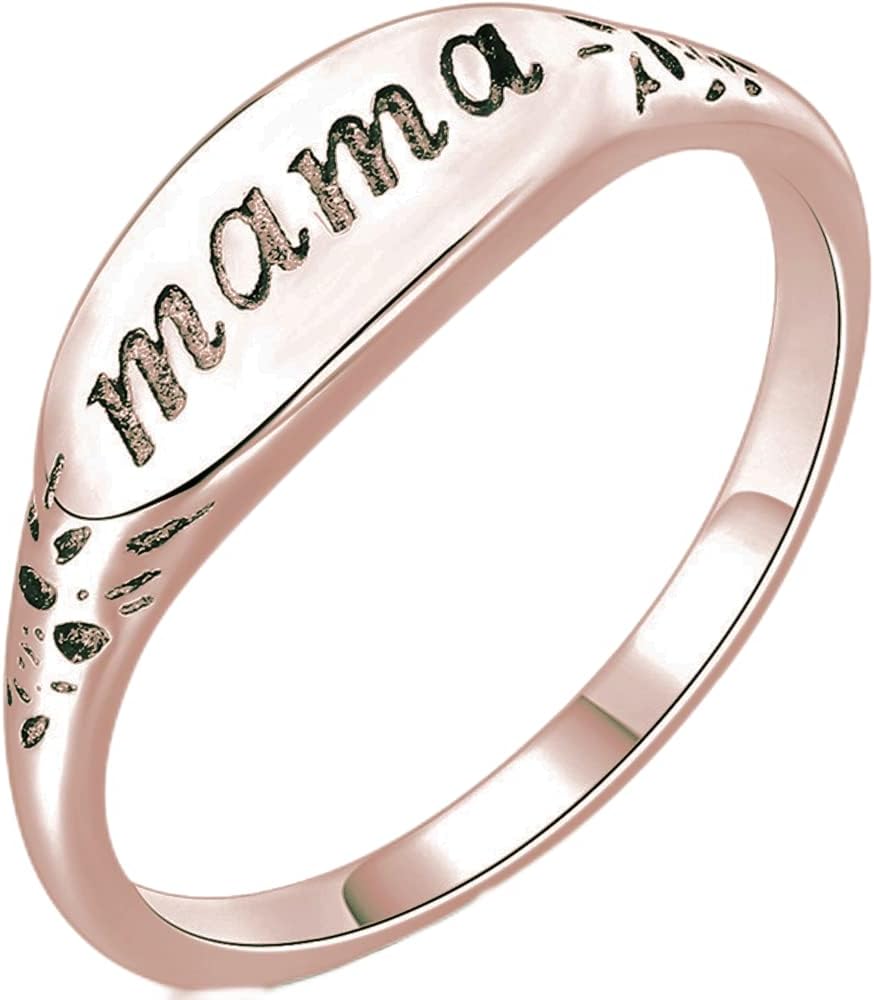 Jude JewelersStainless Steel Mama Mom Mother's Day Birthday Christmas Wedding Holiday Ring