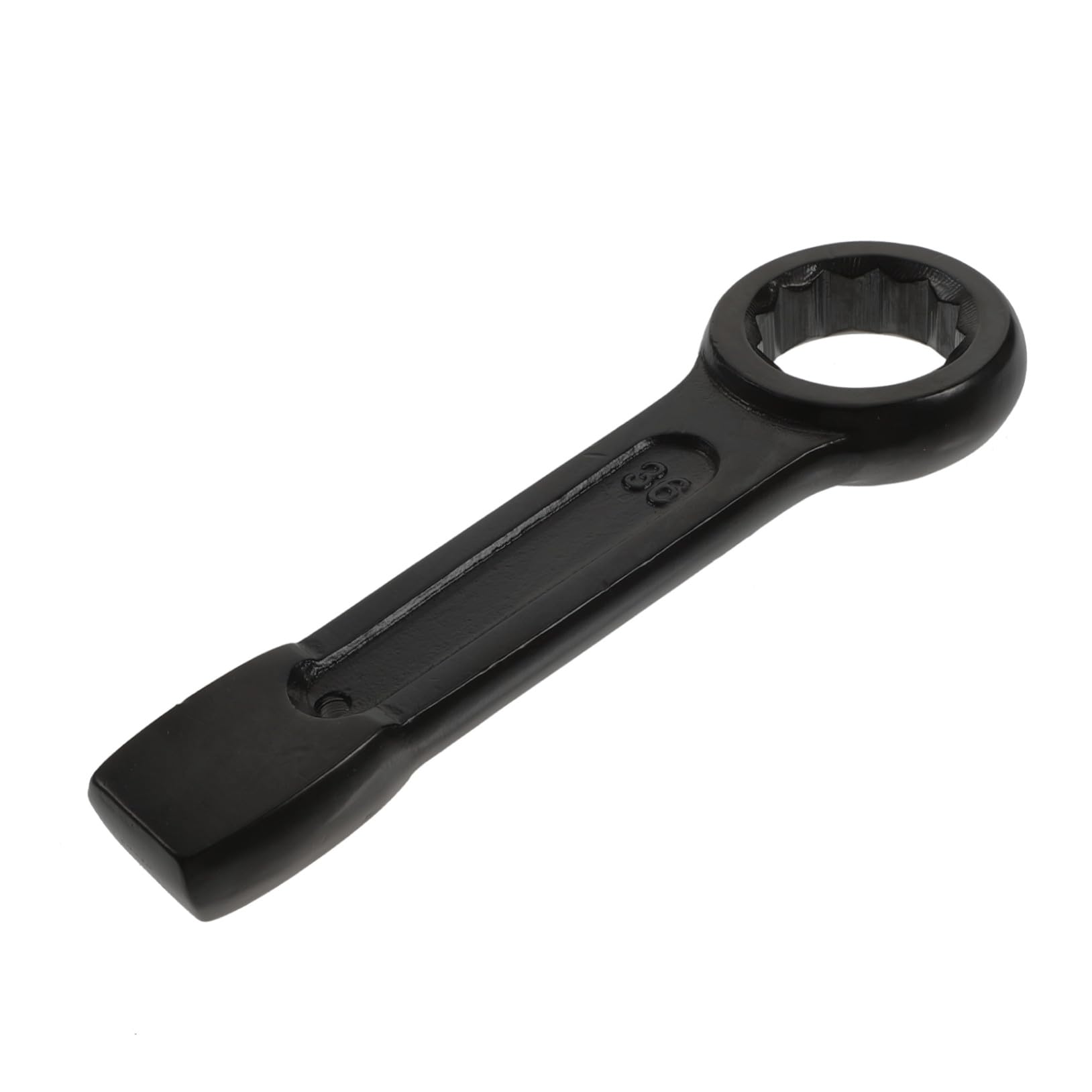Clé à Cliquet à Œil 36mm en Acier Noir, Robuste pour Entretien Mécanique