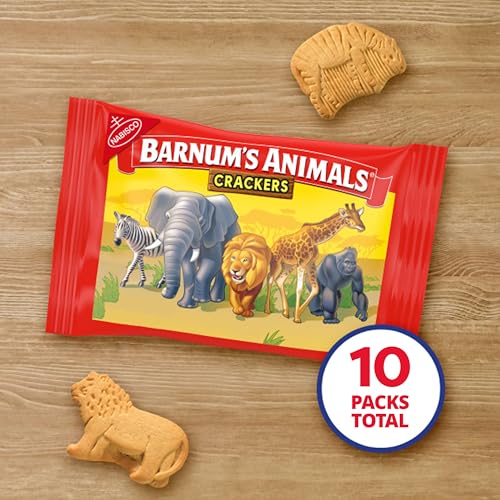 BARNUM'S Original Animal Crackers, Kids Snacks, 10 Snack Packs - image 3
