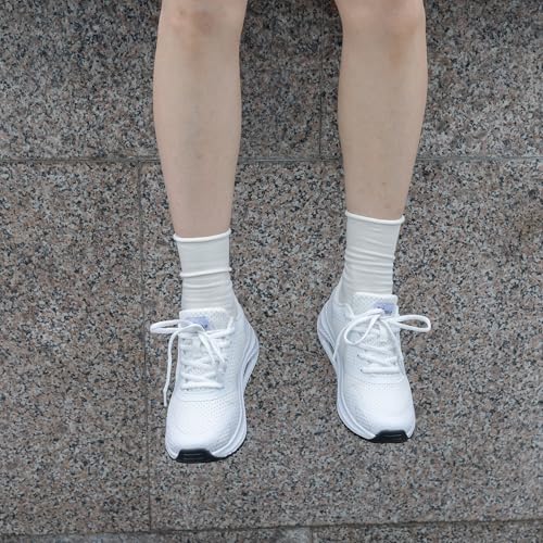 Autper Womens Walking Shoes Arch Support Orthotic Plantar Fasciitis Tennis Sneakers Comfortable Non Slip Shoes for Women Size 6-114