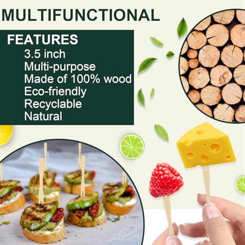 400PCS 3.5 Inch Appetizer Forks, Mini Forks, Mini Forks For Appetizers, Disposable Bamboo Forks Can Be Used For Desserts, Sandwiches, Burgers, Salads, Buffets, Drinks, Vegetables And More - Image 5