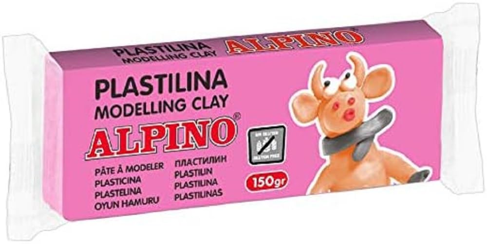 Alpino DP00007601 - Pastilla plastilina - Color Rosa
