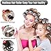 AEKKNIU Hair Rollers Set, 3 Sizes Hair Curlers Rollers, Short Hair and Bangs-39Pcs,whit 20 Clips and 1 Pointed Tail Comb, For Long, Medium, Short, Thick, Fine Hair Curl Bangs-Black
