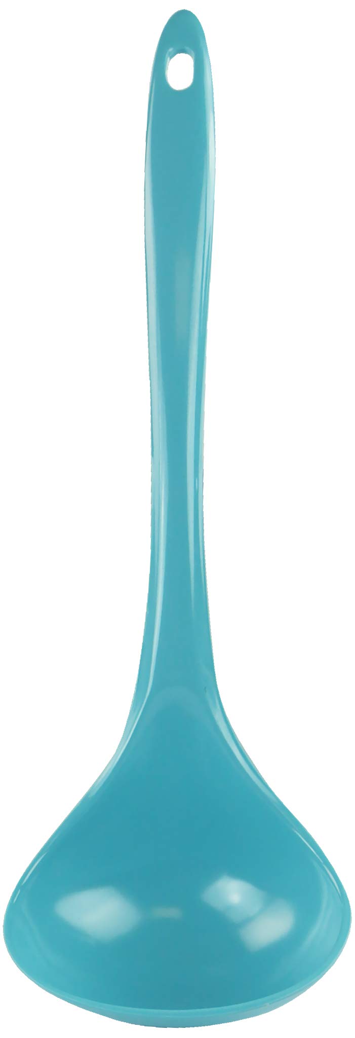 Reston Lloyd Melamine Soup Ladle Kitchen Utensil, Premium Quality Utensil with Heat Resistant Ergonomic Handle, Durable BPA-Free Plastic, 10.5 inch Long, One Piece, Turquoise